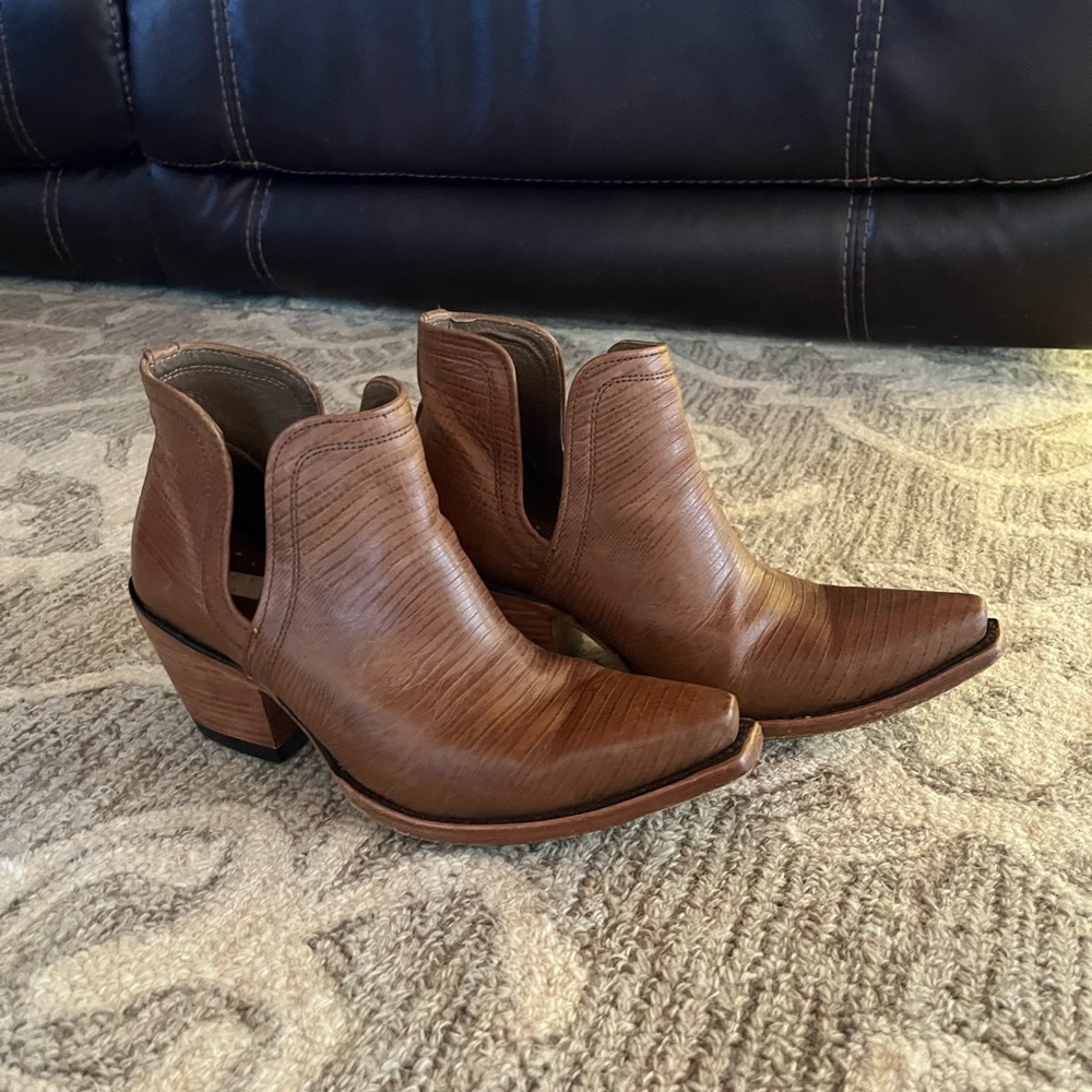 Ariat | Dixon Brown Leather Ankle Boots 8.5 - Picture 6 of 11